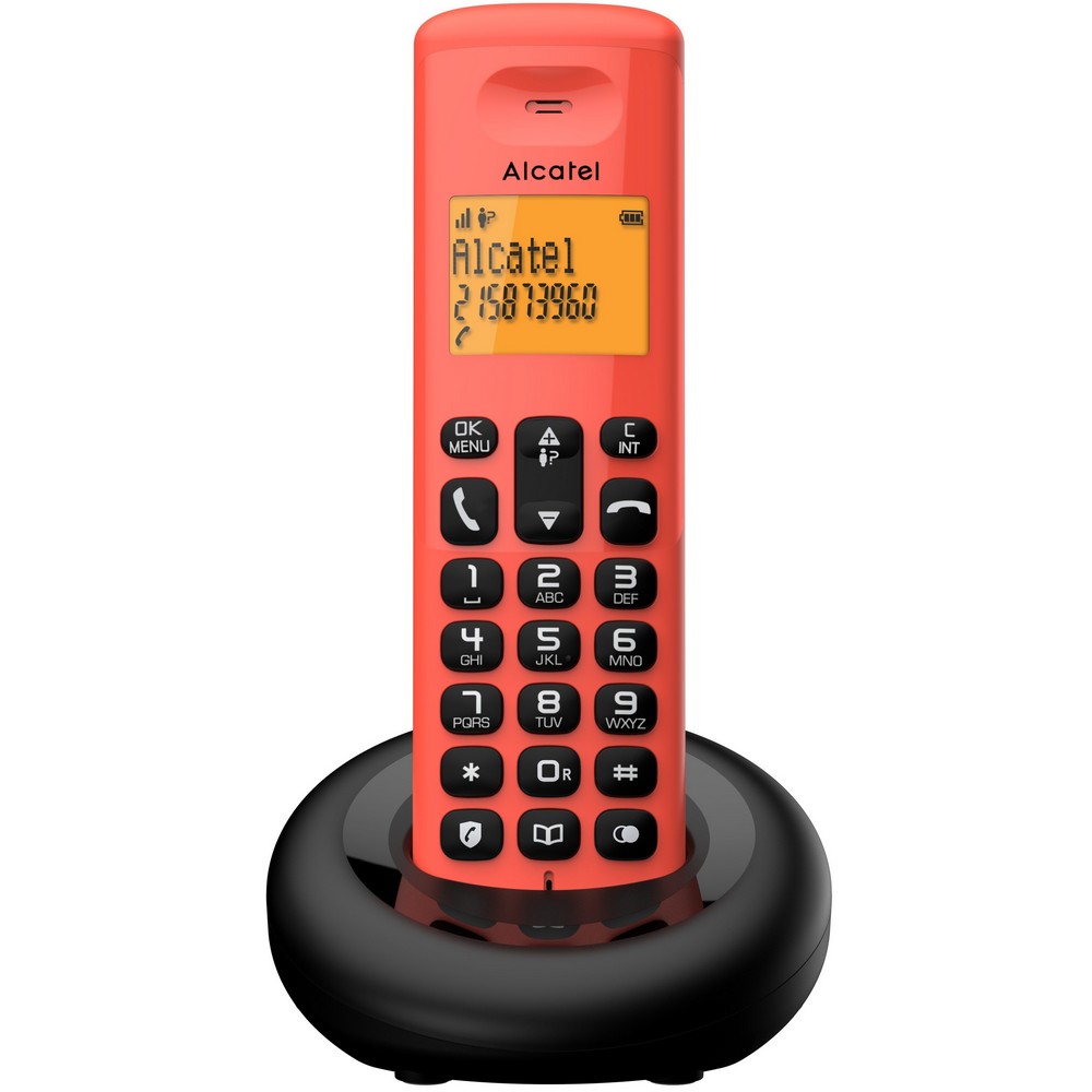 TELEFONO DECT ALCATEL E160 RED CALL BLOCK