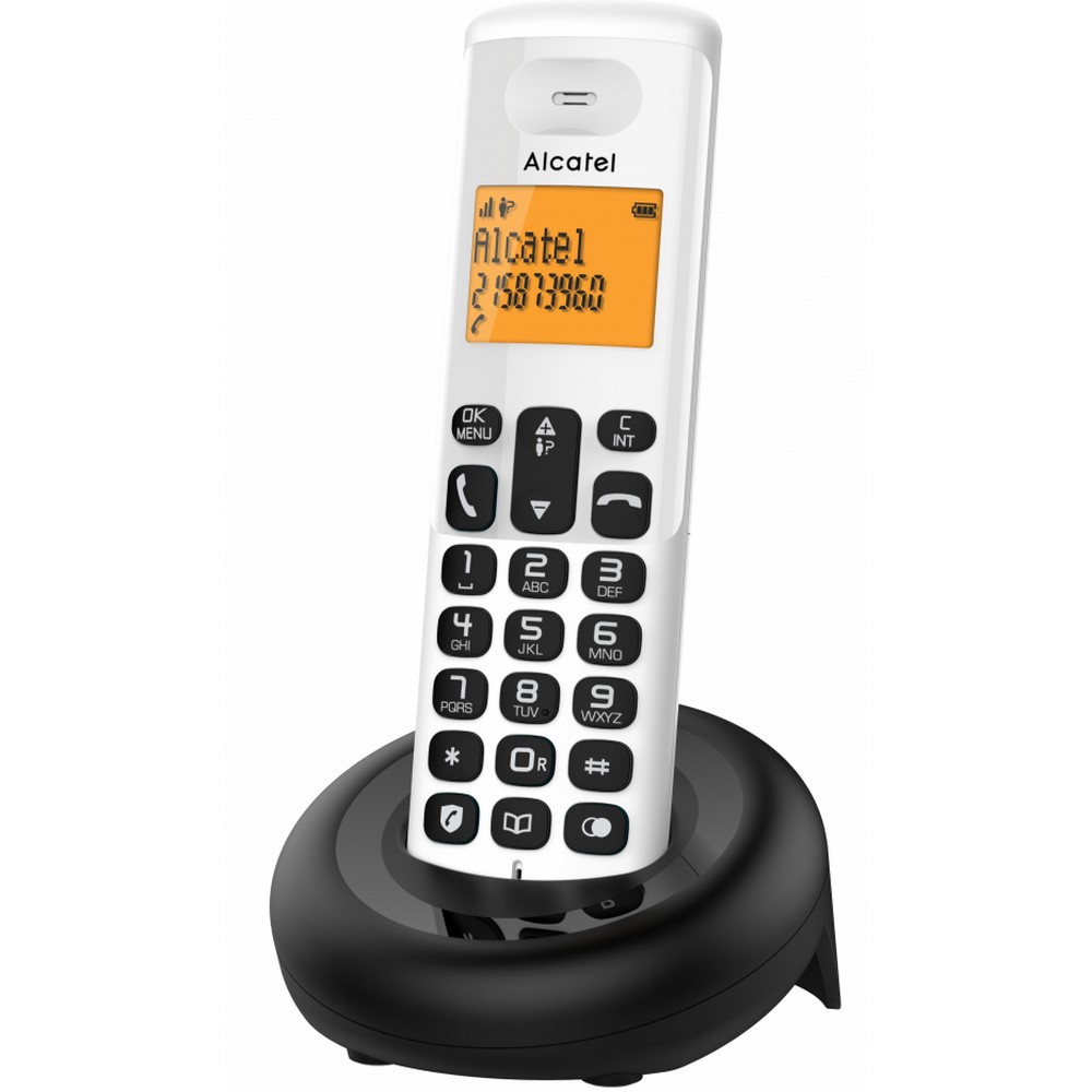 TELEFONO DECT ALCATEL E160 WHITE CALL BLOCK