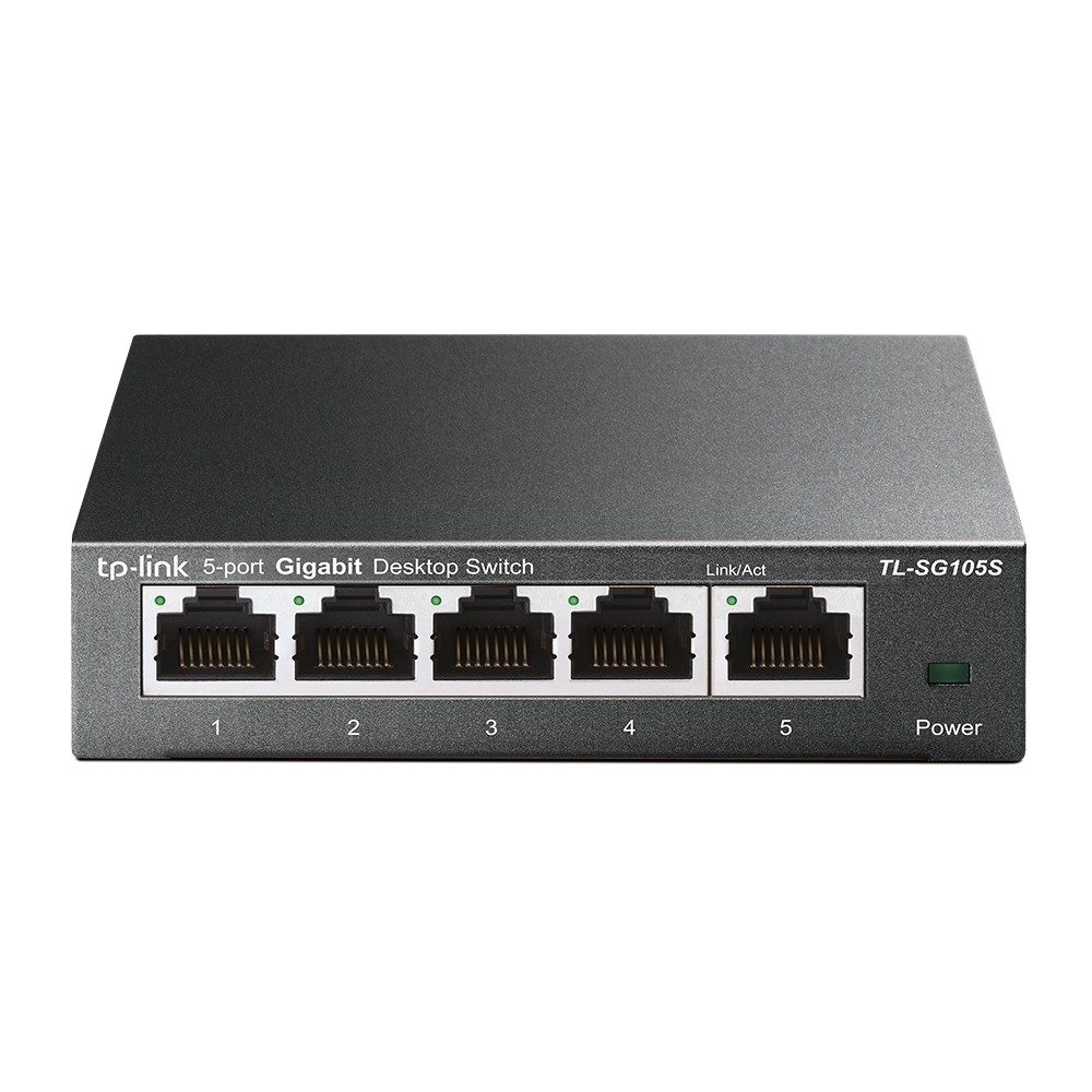 SWITCH TP LINK TL-SG105S METAL 5 PUERTOS GIGABIT