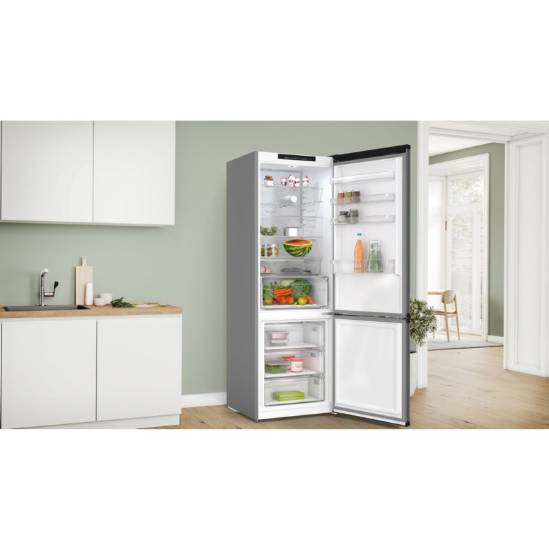 FRIGORIFICO COMBI NO FROST INOX ANTRACITA ANCHO 70 cm BOSCH KGN49OCAF 4