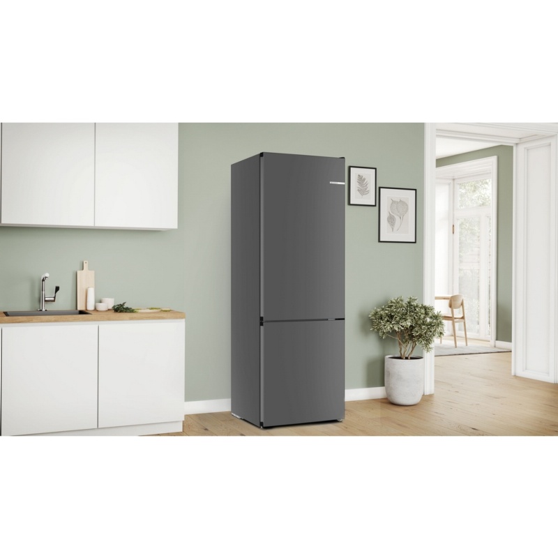 FRIGORIFICO COMBI NO FROST INOX ANTRACITA ANCHO 70 cm BOSCH KGN49OCAF 8