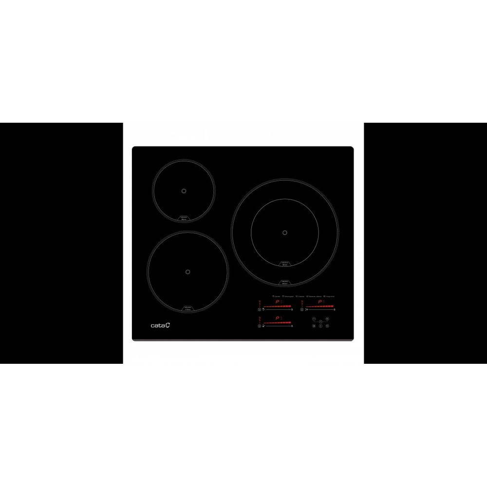 PLACA INDUCCION 3 FUEGOS CATA INSB6028BK