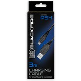 CABLE BLACKFIRE PS4 USB A MICROUSB 3 METROS