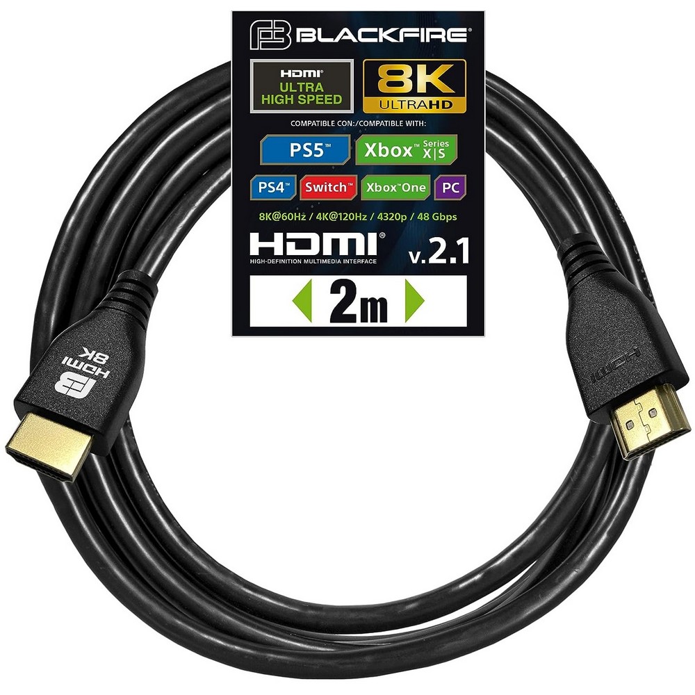 CABLE BLACKFIRE HDMI 2.1 8K ULTRA 2 METROS