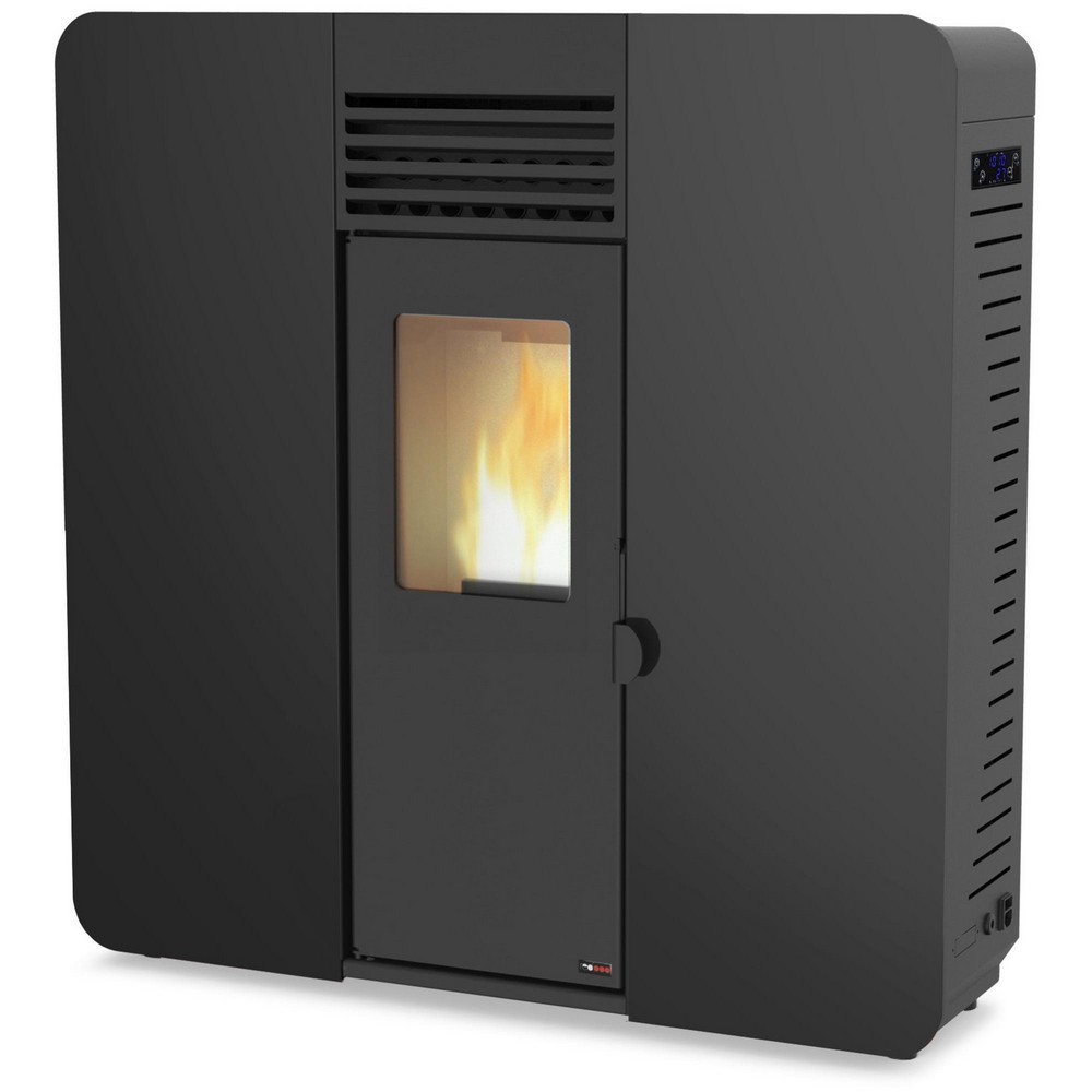 ESTUFA DE PELLET RED POD FIRST SLIM 8KW BLACK (CANA