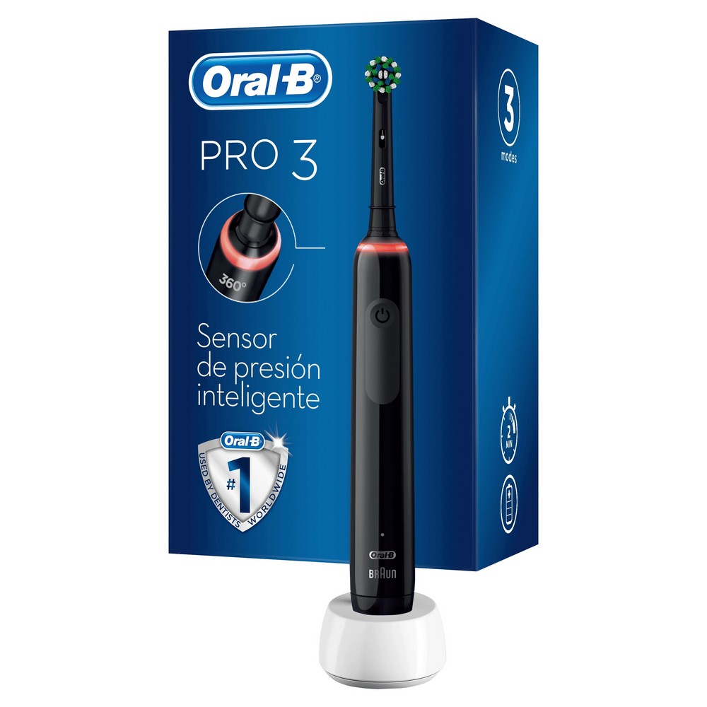 DENTAL ORALB PRO3 NEGRO PACK CHRIST.4 CROSSACT