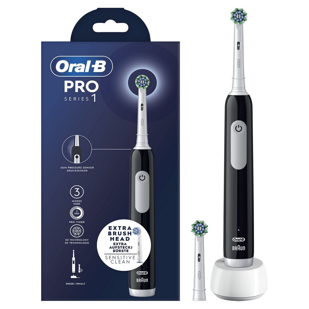 DENTAL ORALB PRO1 NEGRO EB50RX+EB60X