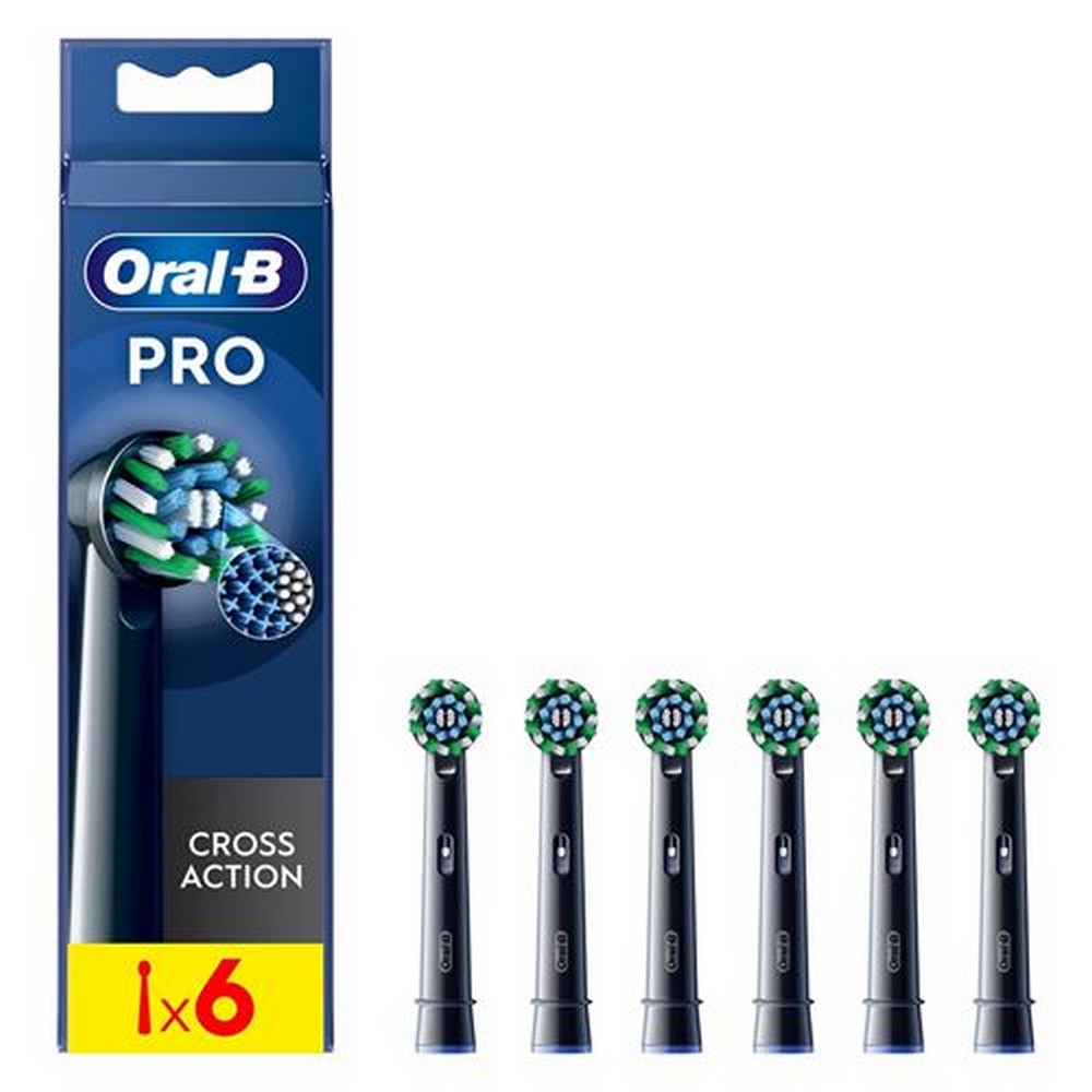 ACCESORIO ORALB EB50BRX 6 CT CROSS ACT NEGRO SP FFS