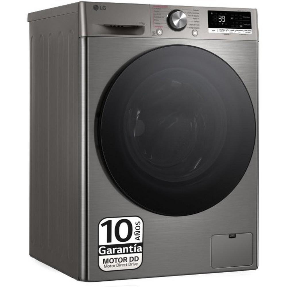 LAVADORA CARGA FRONTAL INOX 10 Kg 1400 rpm LG F4WR7010AGS