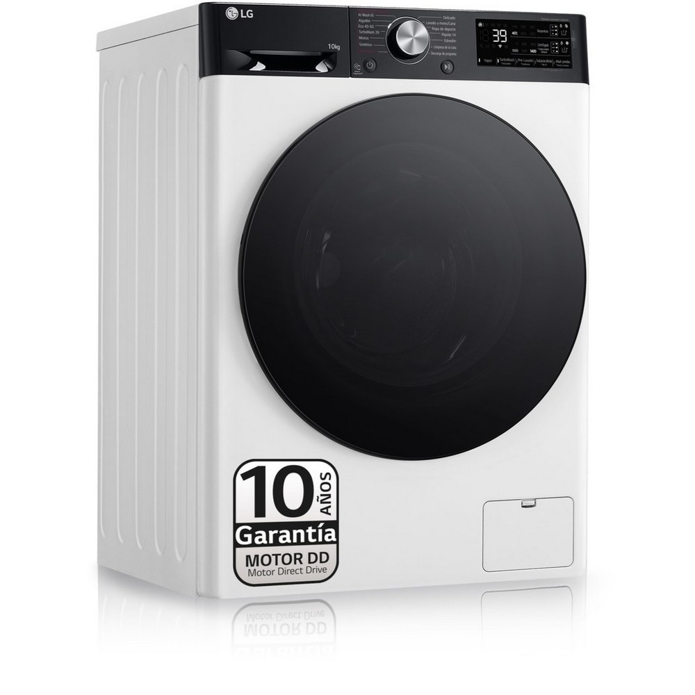 LAVADORA CARGA FRONTAL BLANCA 10 kg 1400 rpm LG F4WR7510AGH