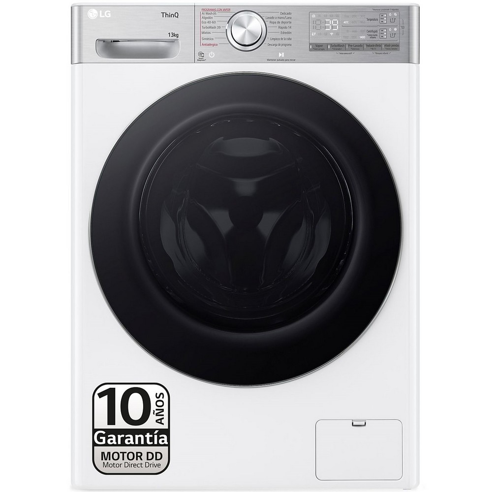 LAVADORA CARGA FRONTAL BLANCA 13 kg 1400 rpm LG F4WR9513A2W