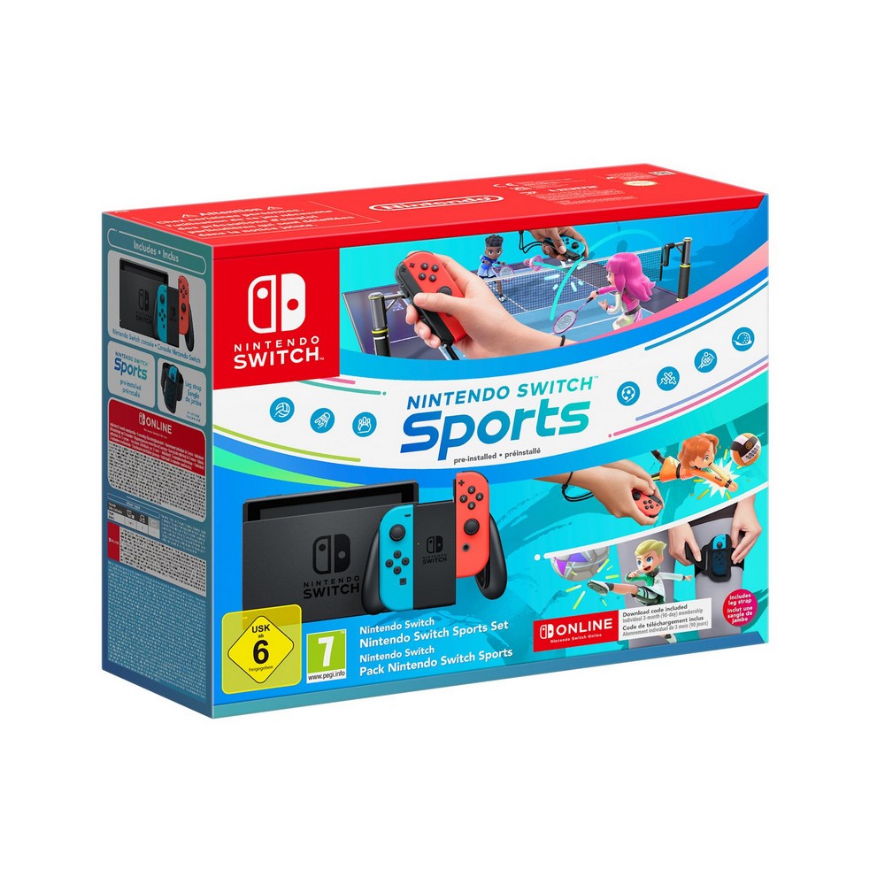 CONSOLA NINTENDO SWITCH SPORTS+CINTA+SUSCRIP