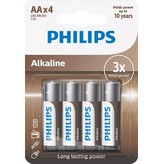 PILA PHILIPS BRONZE ALKALINE LR06A4B/10 AA 1 BLIS