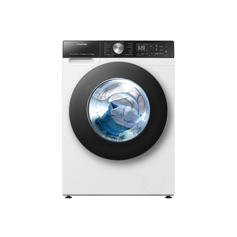 LAVADORA CARGA FRONTAL BLANCA 10 kg 1400 rpm HISENSE WF5S1045BW