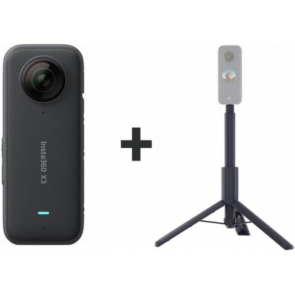 CAMARA INSTA360 X3 SENSOR 1/2 72MP + PALO SELFIE