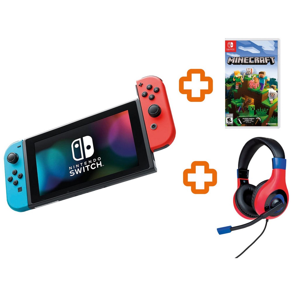 CONSOLA NINTENDO SWITCH AZ/RJ +MINECRAFT+AURICULAR