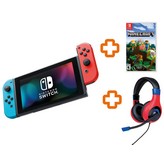 CONSOLA NINTENDO SWITCH AZ/RJ +MINECRAFT+AURICULAR