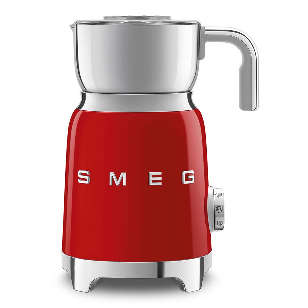 ESPUMADOR LECHE SMEG MFF11RDEU 500W ROJO