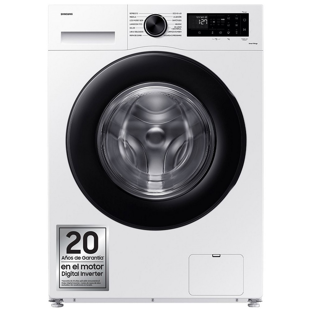 LAVADORA CARGA FRONTAL BLANCA 8 kg y 1400 rpm SAMSUNG WW80CGC04DAEEC