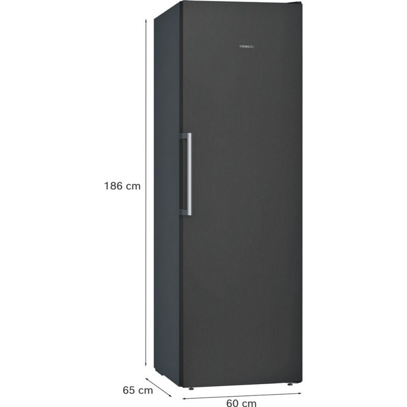 CONGELADOR VERTICAL NO FROST BLACK INOX SIEMENS GS36NVXEV 1