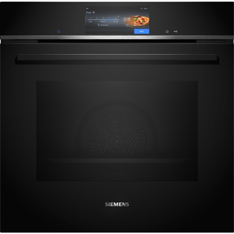 HORNO MULTIFUNCION PIROLITICO CRISTAL NEGRO-INOX SIEMENS HB778G9B1