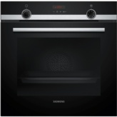 HORNO MULTIFUNCION PIROLITICO CON FUNCION FREIDORA AIRE CRISTAL NEGRO-INOX SIEMENS HB574AER4
