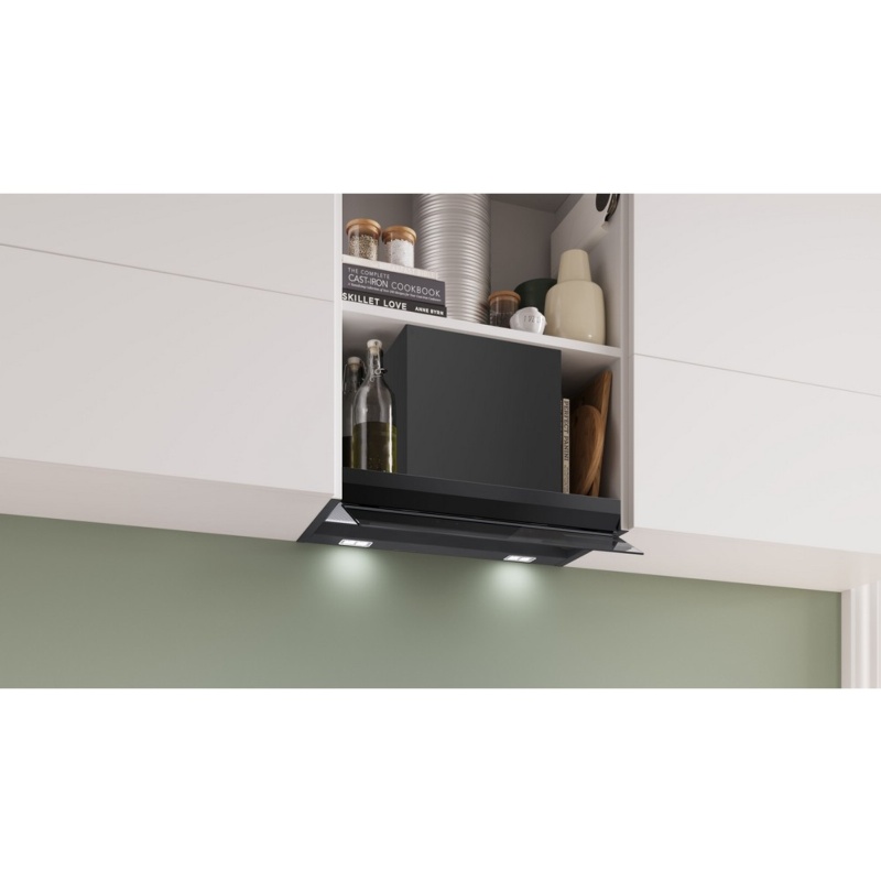 CAMPANA DECORATIVA INTEGRADA 60 cm CRISTAL NEGRO BOSCH DBB67DP60 3