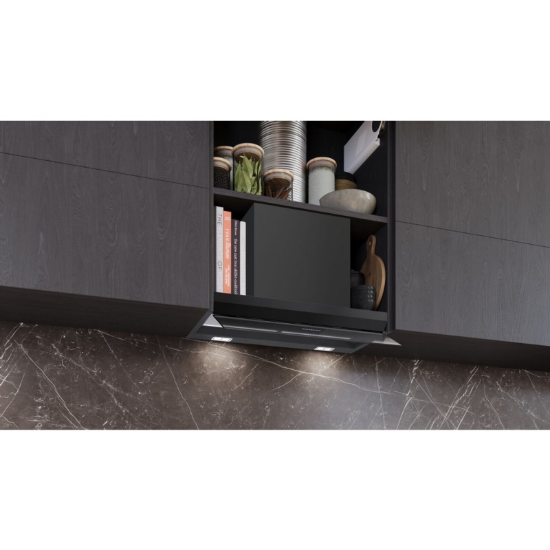CAMPANA DECORATIVA INTEGRADA 60 cm NEGRO MATE SIEMENSL LJ67BDP60 1