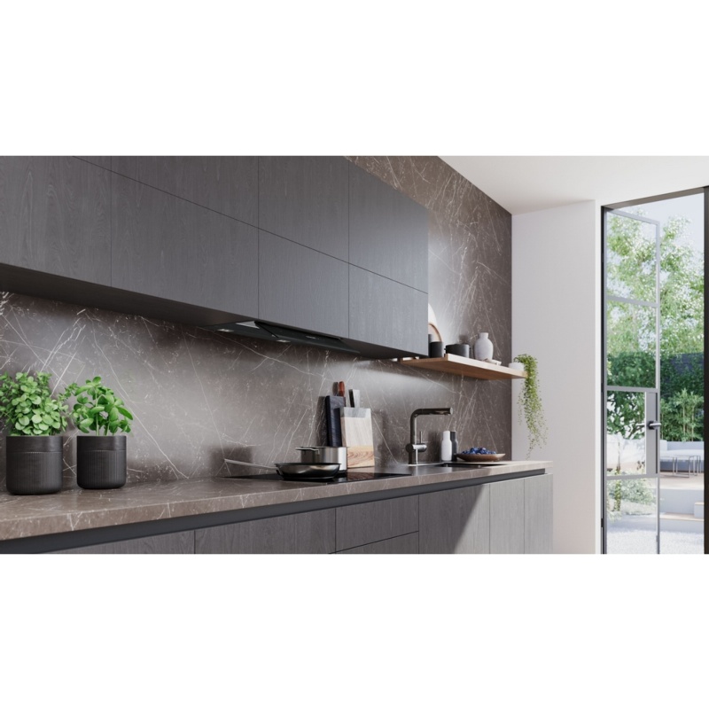 CAMPANA DECORATIVA INTEGRADA 60 cm NEGRO MATE SIEMENS LJ68BET60 5