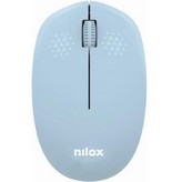 RATON NILOX INALAMBRICO 1000 DPI AZUL PASTEL