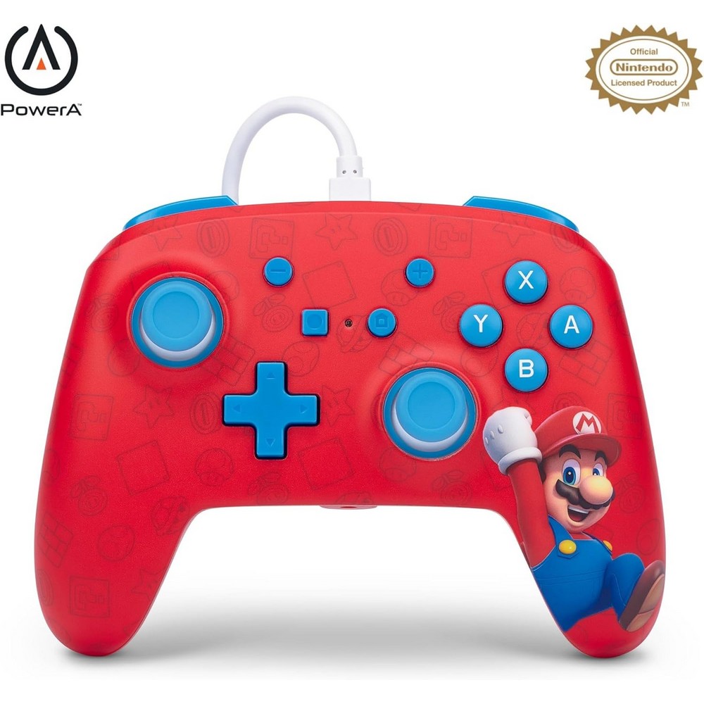 MANDO NINTENDO SWITCH CON CABLE WOO-HOO MARIO