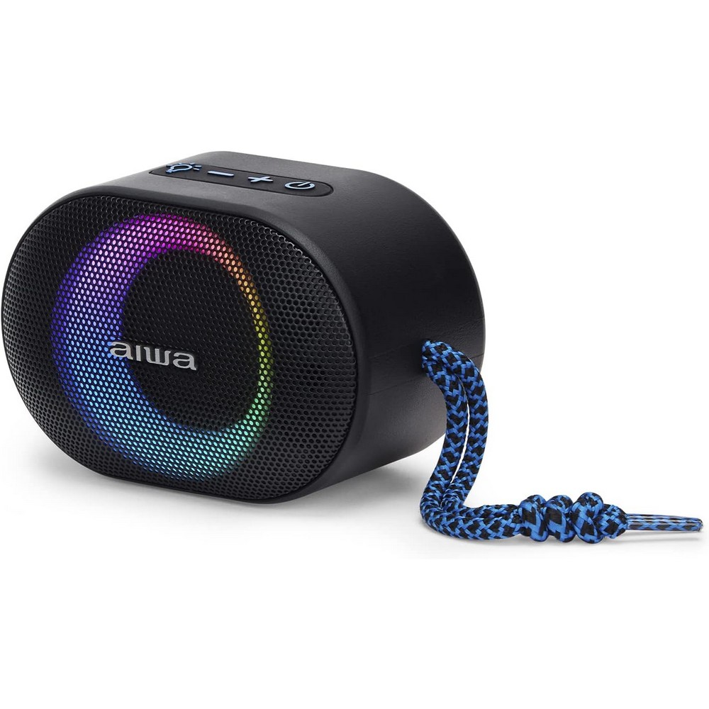 ALTAVOZ AIWA BST330BL 10W RGB MICROSD BLUE