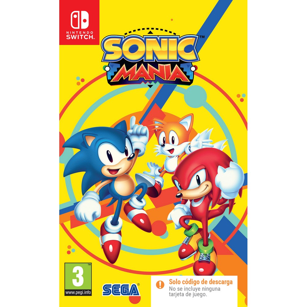 JGO. SWITCH SONIC MANIA CODIGO DIGITAL