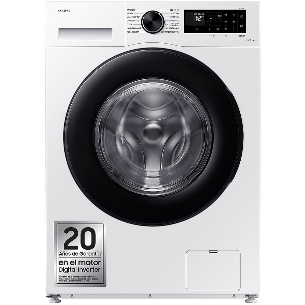 LAVADORA CARGA FRONTAL BLANCA 9 kg y 1400 rpm SAMSUNG WW90CGC04DAEEC