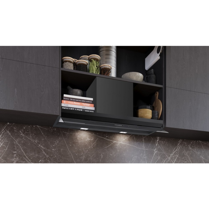 CAMPANA DECORATIVA INTEGRADA 90 cm NEGRO MATE SIEMENSL LJ98BET60 2