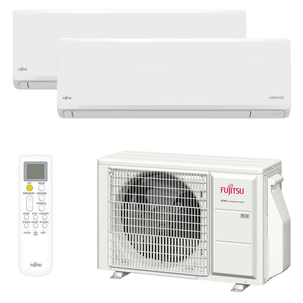 AIRE ACONDICIONADO MULTISPLIT FUJITSU 2x1 ASY3525U11MIKN EX50 WIF