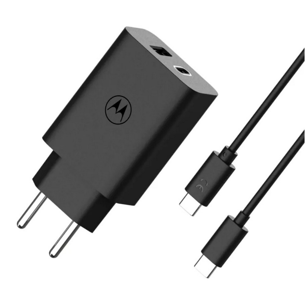 CARGADOR MOTOROLA 1XUSB A+C DE 50W+CABLE USB C