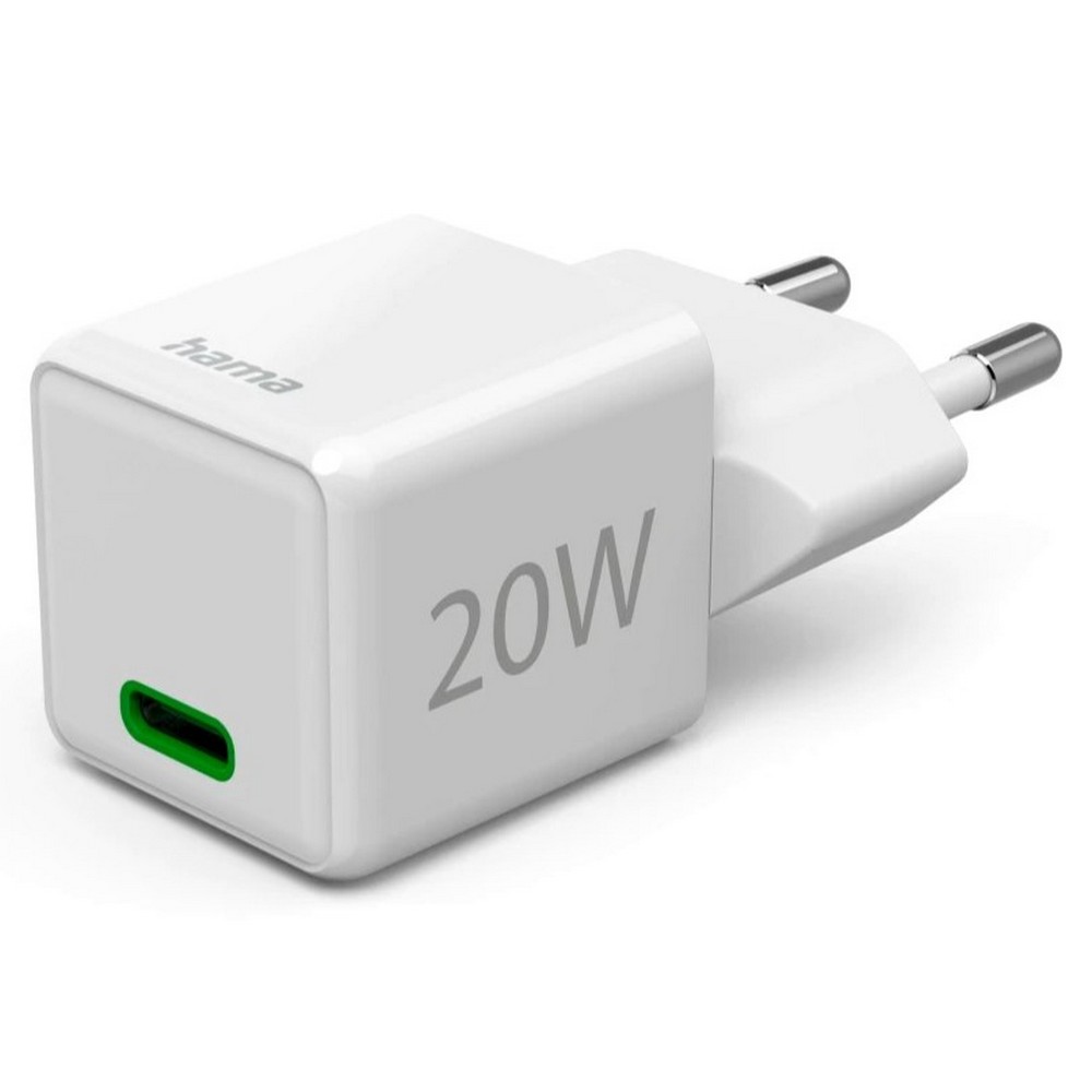 CARGADOR HAMA 00201980 1XUSB C DE 20W BLANCO