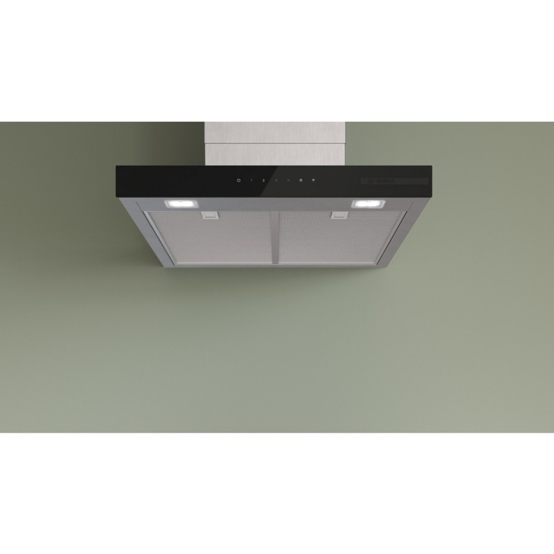 CAMPANA DECORATIVA 60 cm INOX MATE CON CRISTAL BOSCH DWB67DN30 3