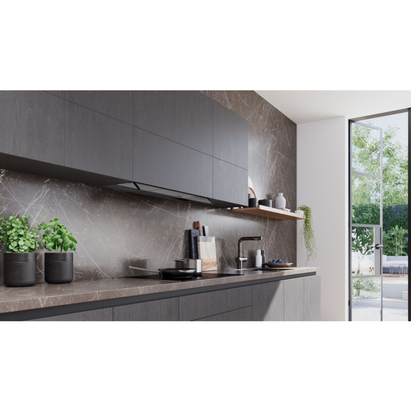 CAMPANA DECORATIVA INTEGRADA 90 cm NEGRO MATE SIEMENSL LJ95BCC60 3