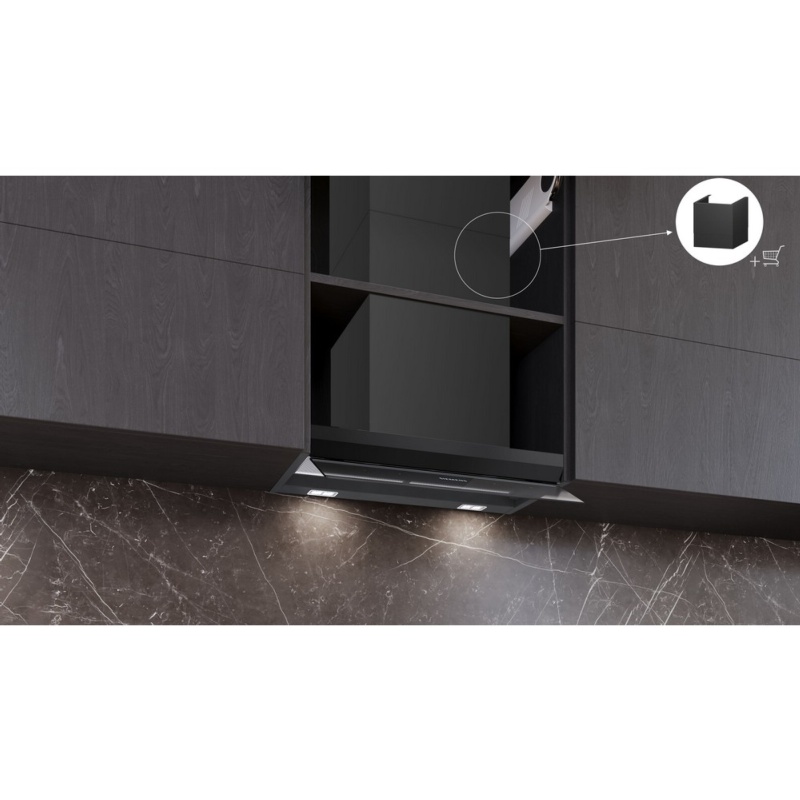 CAMPANA DECORATIVA INTEGRADA 60 cm NEGRO MATE SIEMENSL LJ67BDP60 4