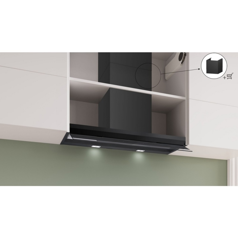 CAMPANA DECORATIVA INTEGRADA 90 cm COLOR NEGRO MATE BOSCH DBB97DP60