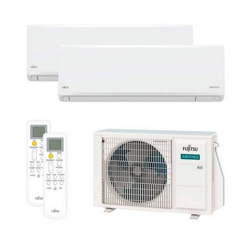 AIRE ACONDICIONADO MULTISPLIT FUJITSU 2x1 ASY25U2MIKN W UE40