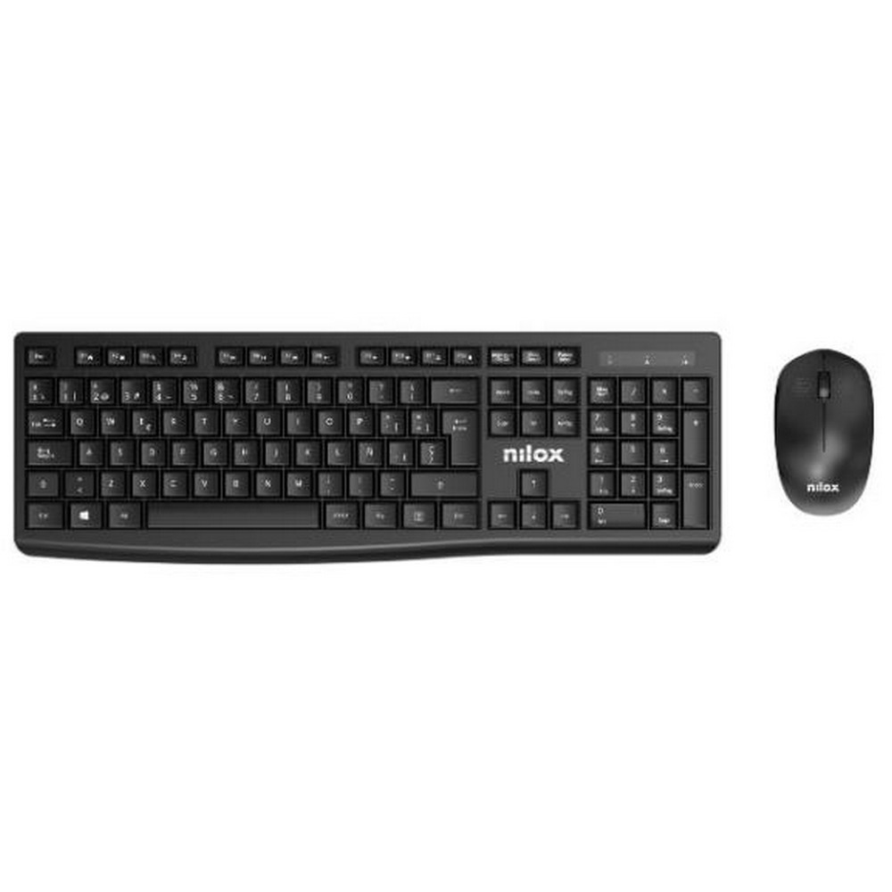 TECLADO + RATON NILOX XKMWE012 INALAMBRICO NEGRO