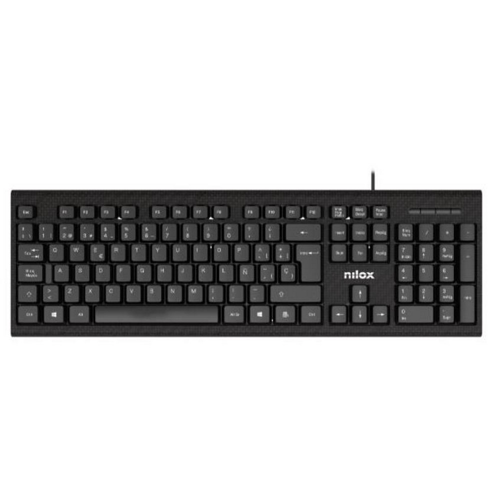 TECLADO + RATON NILOX NXKME0011CON CABLE NEGRO