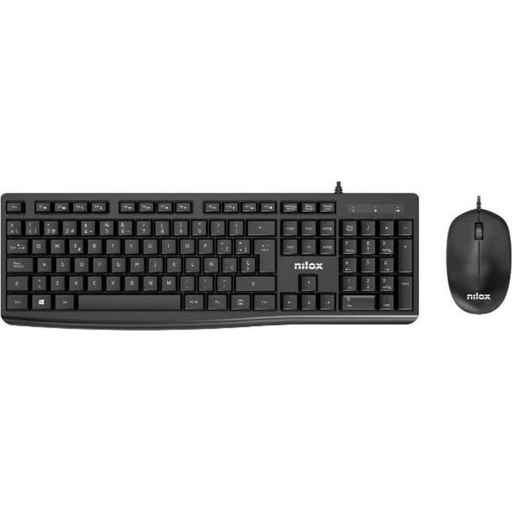 TECLADO + RATON NILOX NXKME0012 CON CABLE NEGRO