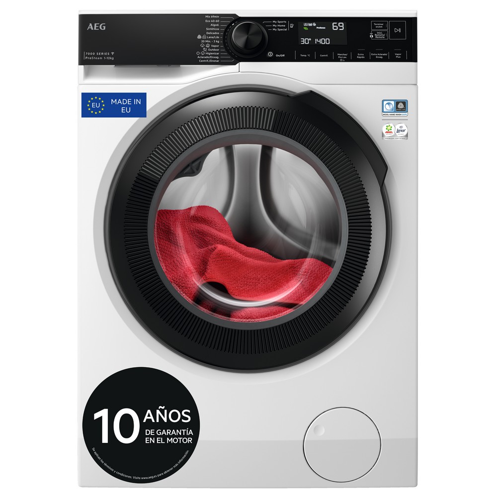 LAVADORA CARGA FRONTAL BLANCA 10 kg y 1400 rpm AEG LFR7314O4C