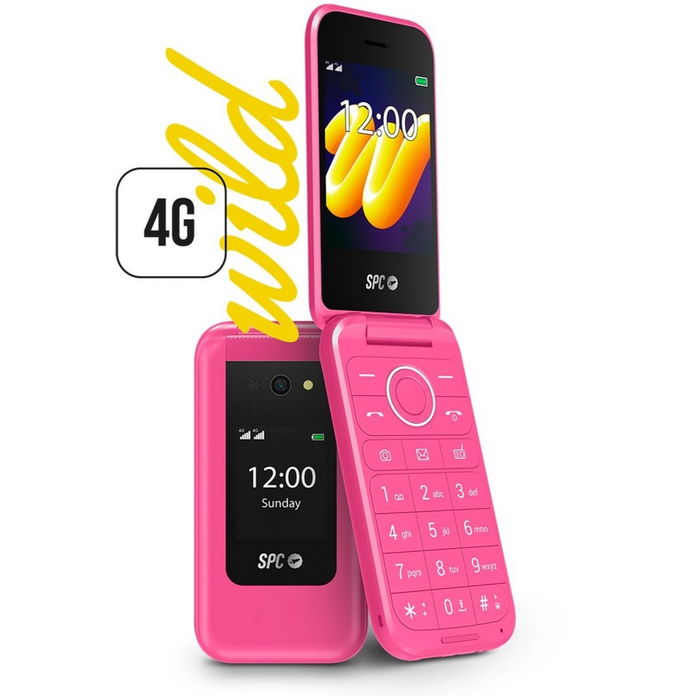 SENIORPHONE SPC WILD 2336P CONCHA ROSA 4G