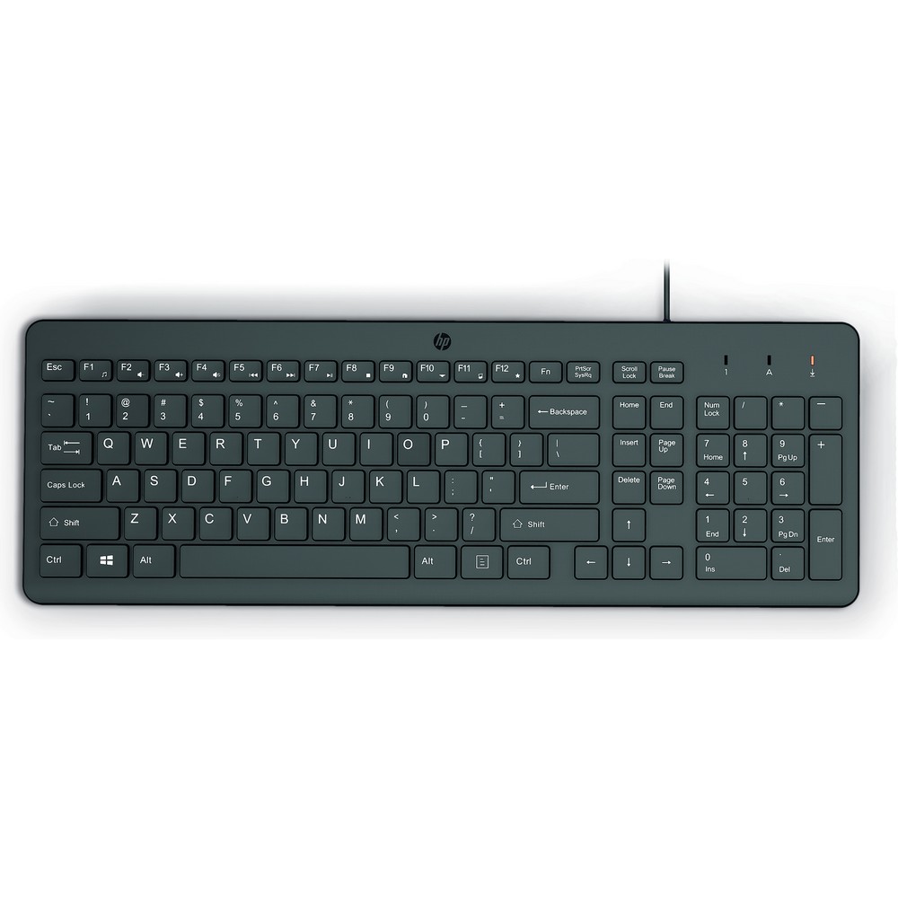 TECLADO HP 150 CON CABLE NEGRO