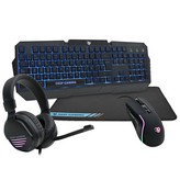 TECLADO+RATON+AURIC+ALFOMBRILLA DEEP GAMING XWING2